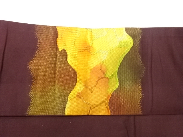  抽象模様織出し名古屋帯